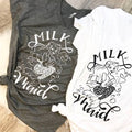 S.T.B. - Milk Maid Gray V-Neck Tee